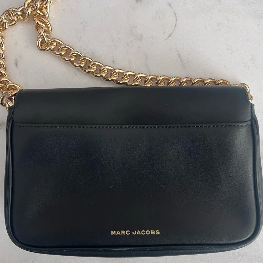 Marc Jacobs J shoulder Bag with Gold Chain - Picture 3 of 6